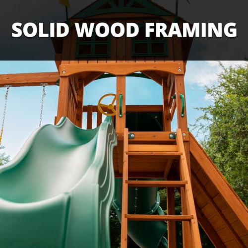 Gorilla Playsets Avalon Treehouse Swing Set Cedar