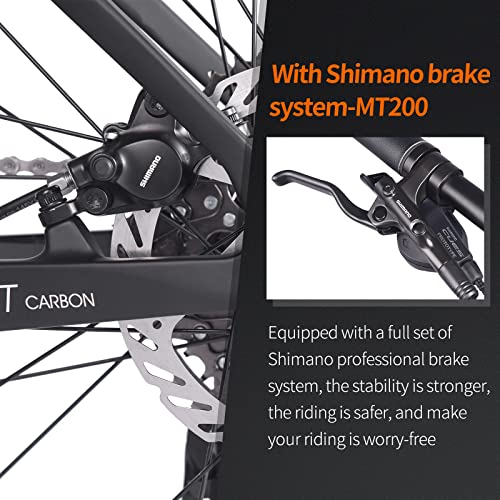 SAVADECK Carbon Fiber Mountain Bike Black