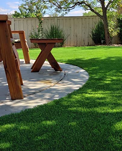 Generic Luxurious Realistic Artificial Grass Turf Roll for Outdoor Indoor Lawn - Pine-green & Bamboo-green (12 x 78)