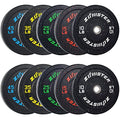Zoomster 260LB Bumper Plate High Bounce Bumper Weight Plate Black Yellow White Green Blue Red