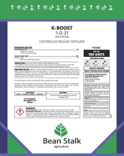 Generic Bean Stalk K-Boost Controlled Release Fertilizer 50 lb Pail