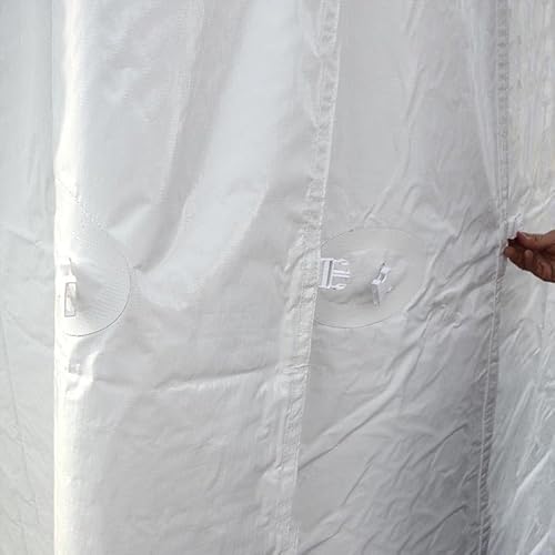 TentandTable 40' Premium Blockout Sidewall Kit for Hexagon High Peak Frame Canopy Tent White