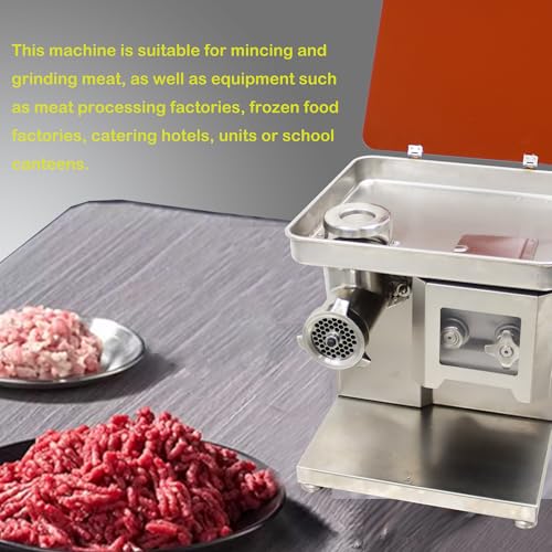 HQHAOTWU Electric Meat Grinder Stainless Steel Silver