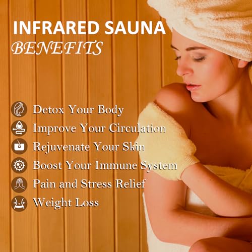 Towallmark Low EMF Infrared 2 Person Sauna Wood
