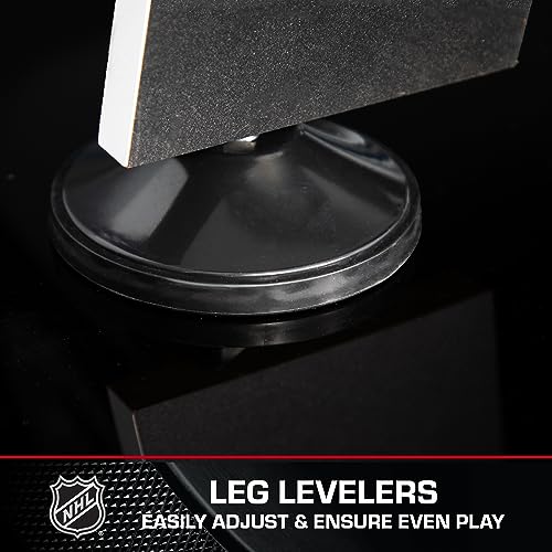 NHL 60" Air Hockey Table with Electronic Overhead Scoreboard Black/White