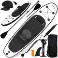 Blue Water Toys Inflatable Crossover Stand Up Paddle Board/Kayak Kit White and Black