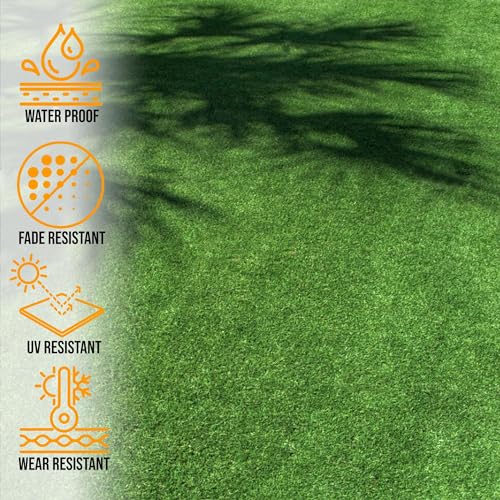 Ottomanson Artificial Turf Golf Hitting Mat Green