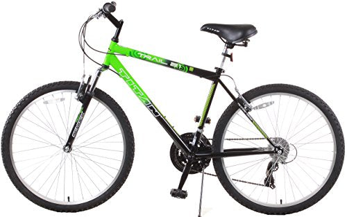 Titan Trail 21-Speed Suspension Men's Mountain Bike 18-Inch Frame Green/Black