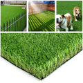Petgrow Realistic Artificial Grass Turf 10FTx25FT Synthetic Lawn Mat