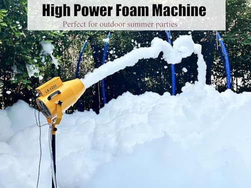 USPOINT Party Foam Machine with Foam Cannon and Water Tank Yellow
