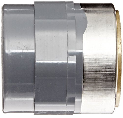 Spears Manufacturing CPVC Pipe Fitting Adapter Schedule 80 Gray 2" Socket x Brass NPT Female