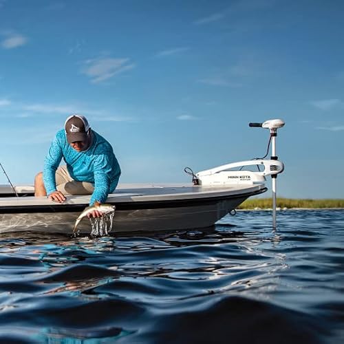 Minn Kota Riptide Maxxum Saltwater Hand-steer Trolling Motor 55 lbs Thrust 52" Shaft White