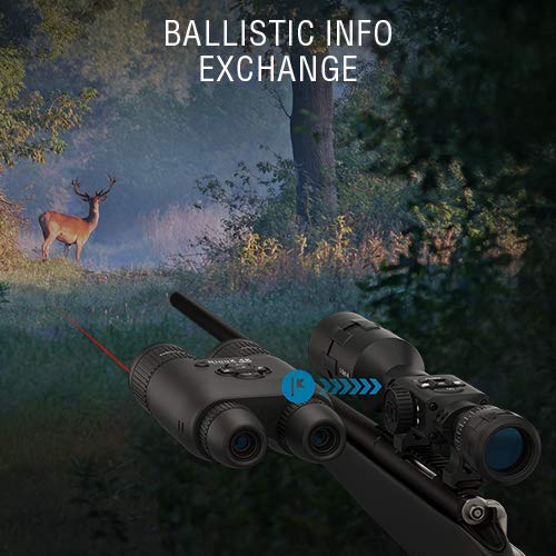 ATN Binox 4K 4-16X Smart Ultra HD Day/Night Hunting Binoculars with Laser Rangefinder Black