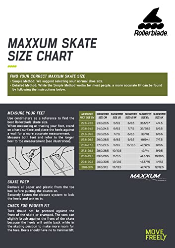 Rollerblade Maxxum 125 Skates Black/Lime 9/9.5