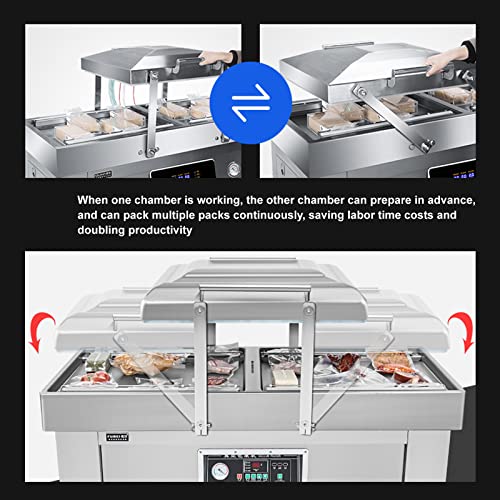 LGXEnzhuo Double Chamber Vacuum Packaging Machine Off-White