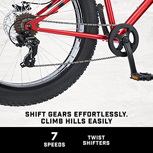 Mongoose Dolomite Fat Tire Mountain Bike Red