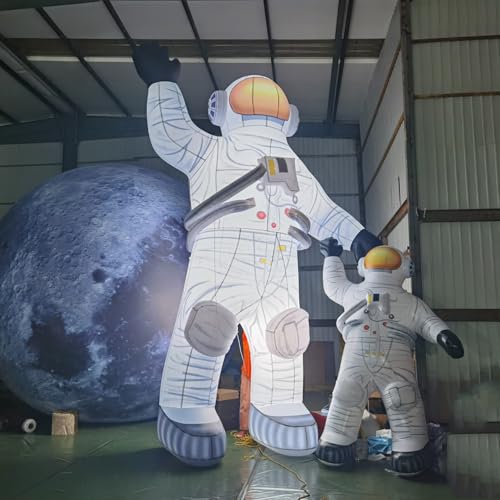 YBZCHLM Giant Inflatable Astronaut with LED Lights 13ft with Blower