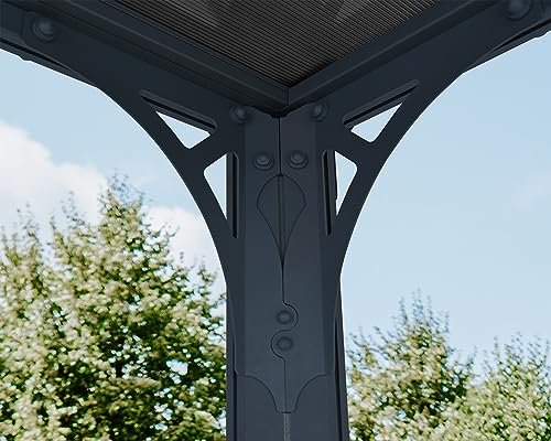 Palram Canopia Milano 10x10 Gazebo Gray/Bronze