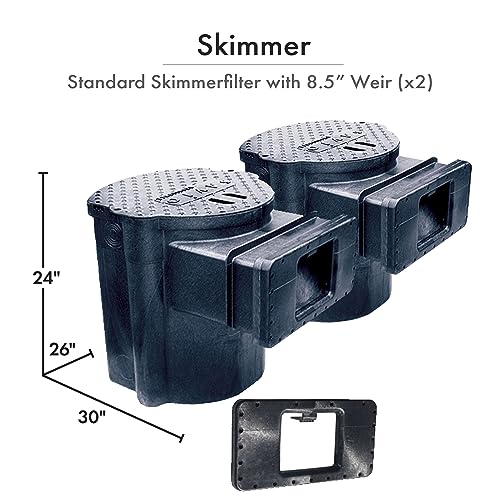 HALF OFF PONDS Savio Signature Ultimate Water Garden and Koi Pond Kit with UVinex Filter, Aeration System, and Liner Black