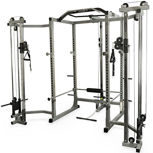 Valor Fitness Cable Crossover & Lat Pull Power Rack Bundle - BD-11BCCL Power Rack w/ Cable Crossover & Lat Pull