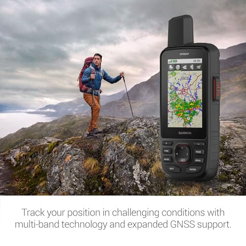Certified Brands Garmin GPSMAP 67i Rugged GPS Handheld with inReach and Dark Energy Charger Hi-Vis Orange