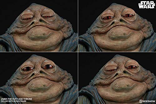 Sideshow Star Wars Jabba The Hutt Throne Deluxe 1/6 Scale Figure Olive Green
