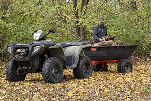 Agri-Fab 1,000 lb Tow Behind Poly Dump Cart Black/Orange