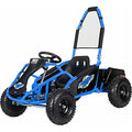 MotoTec Mud Monster Kids Electric Go Kart 48v 1000w Full Suspension Blue