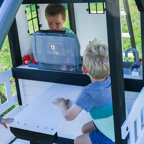 Backyard Discovery Canyon Creek Cedar Swing Set White