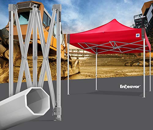 E-Z UP Endeavor Instant Shelter Canopy 10' x 10' Professional Grade Black Top