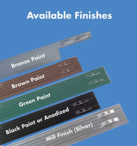 Sure-Loc 1/8" x 4" x 8' Professional Aluminum Landscape Edging Black