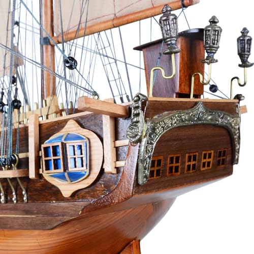 Old Modern Handicrafts HMS Bounty Ship Model Museum Quality Red