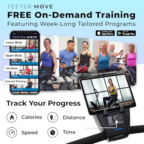 Teeter FreeStep Recumbent Cross Trainer and Elliptical (LT3) Black