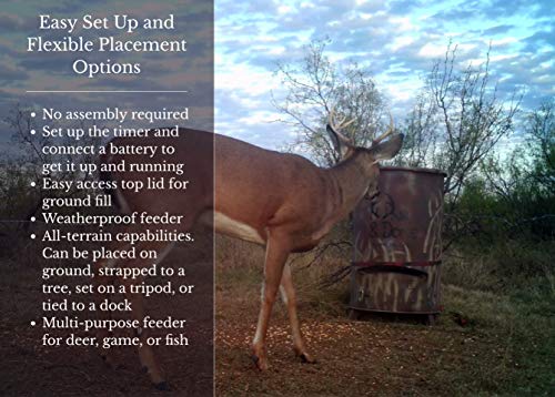 One & Done PRO Game Feeder 30 Gallon Gray