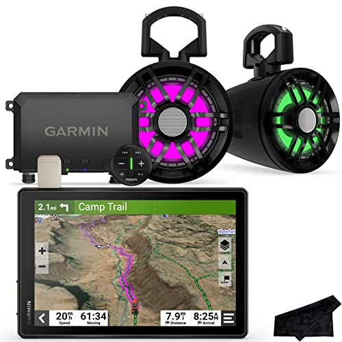Certified Brands Garmin Tread Overland XL Rugged GPS Off-Road Navigator with Fusion Marine Audio System