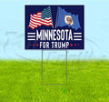 TampaPrinting Minnesota for Trump Yard Sign 18" X 24" with Metal Step Stake