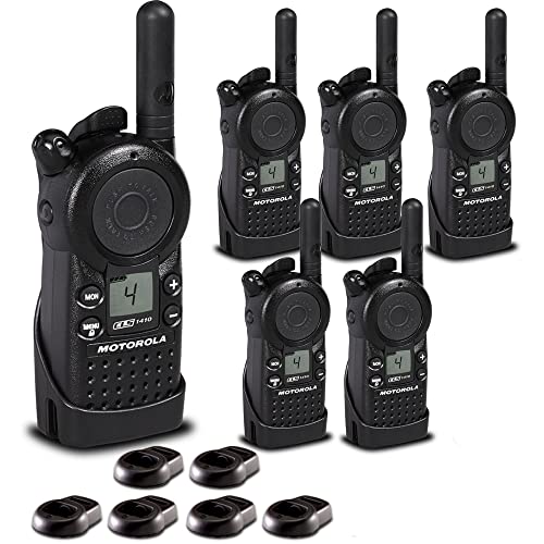 Motorola Solutions 6 Pack CLS1410 UHF 1W 4-Channel 2-Way Radio Black