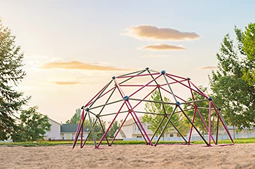 Lifetime Geometric Dome Climber Jungle Gym 5.5' x 11' Berry & Brown