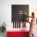 Archtwain Magnetic Wood Scrabble Game Board Giant Wall-Mounted Decor