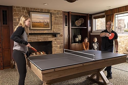 Freetime Fun 7 FT 3 in 1 Multi Game Pool Table with Dining Top Rustic Oak