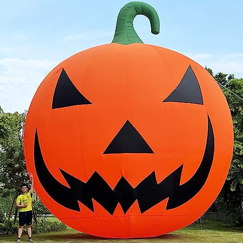 TKLoop Giant 26Ft Premium Halloween Inflatable Pumpkin Decoration Orange