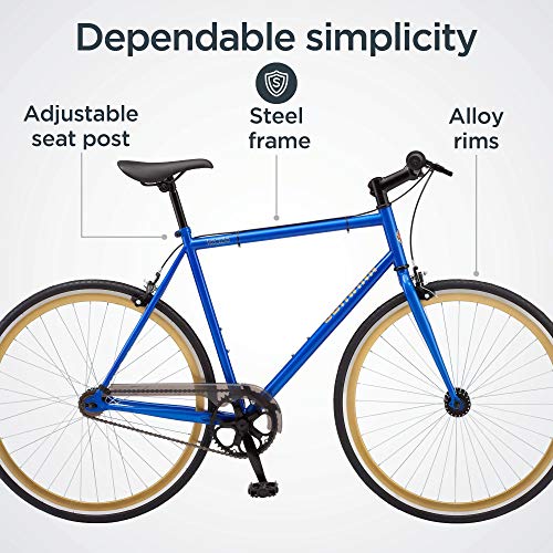Schwinn Kedzie Single-Speed Fixie Road Bike Blue
