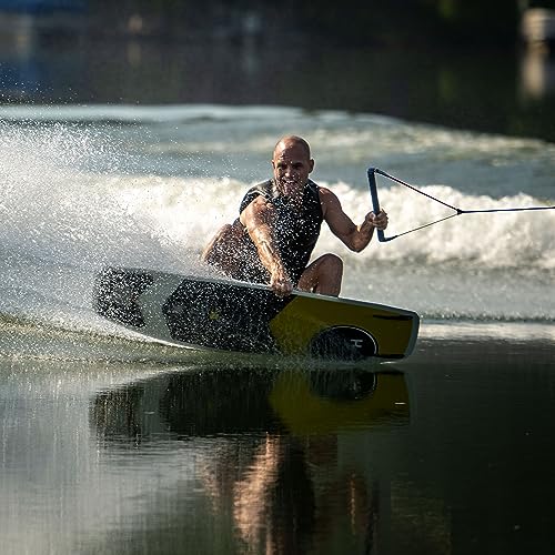 Hyperlite Murray Wakeboard with Open-Toe Adjustable Team Bindings Wakeboard Package Black/Grey 144cm