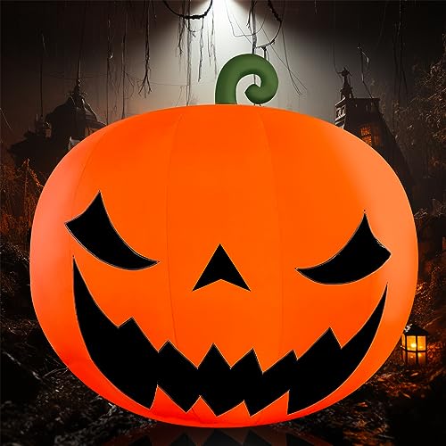 OZIS Giant 20Ft Premium Inflatable Pumpkin Decoration with Blower Orange