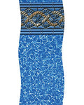 Swim Central Oval Uni Bead Above Ground Pool Liner 15' x 30' Blue