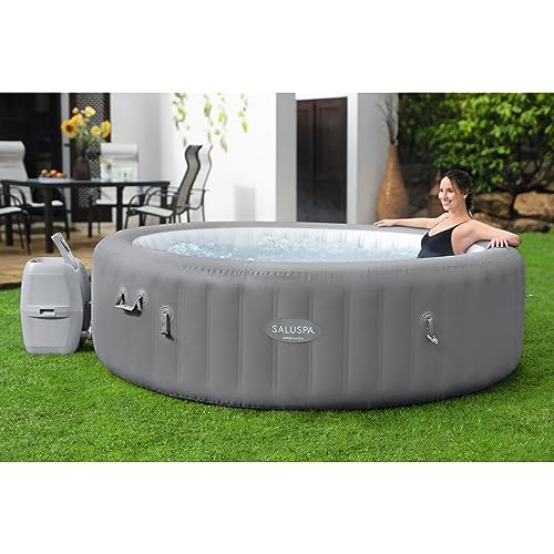 Bestway SaluSpa Grenada AirJet Inflatable Hot Tub Gray