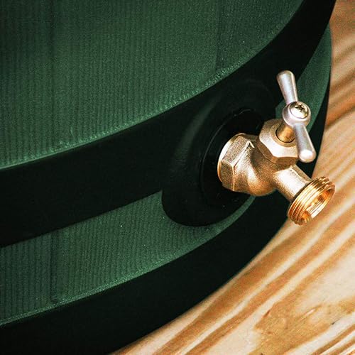 Good Ideas Rain Wizard 50 Gallon Water Storage Barrel Green (4 Pack)