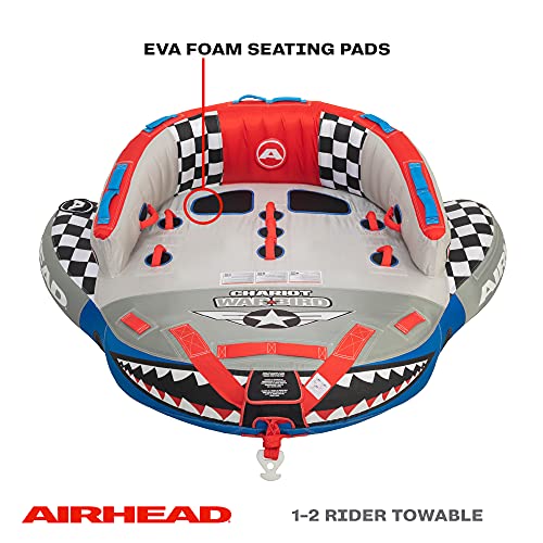 AIRHEAD Chariot Warbird 2 Towable Tube Grey Blue Red