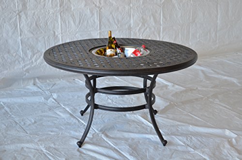 Patio Land 5pc Palm Tree Outdoor Bar Set Dark Bronze