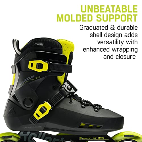 Rollerblade Maxxum 125 Skates Black/Lime 9/9.5